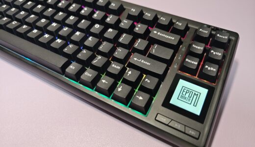 EPOMAKER RT80レビュー　タッチスクリーンが超便利な75%メカニカルキーボード